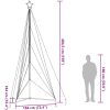 Julgransbelysning 615 LEDs blå 404,5 cm vidaXL 404.5 cm – miniatyr 12