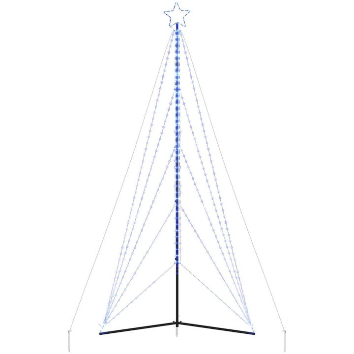 Julgransbelysning 615 LEDs blå 404,5 cm vidaXL 404.5 cm – bild 6