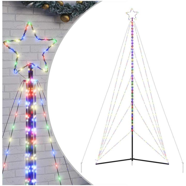 Julgransbelysning 615 LEDs färgglad 404,5 cm vidaXL 404.5 cm – bild 2