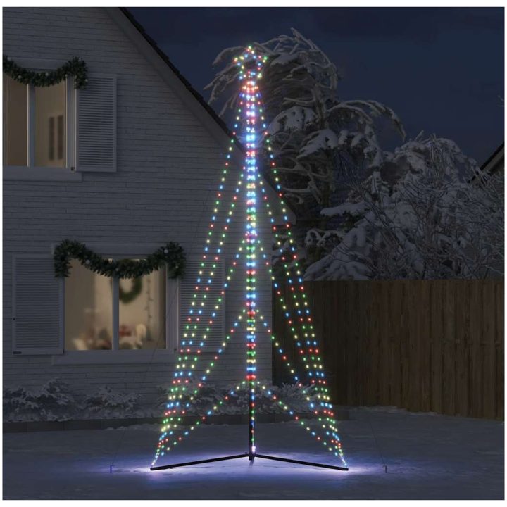 Julgransbelysning 615 LEDs färgglad 404,5 cm vidaXL 404.5 cm – bild 3