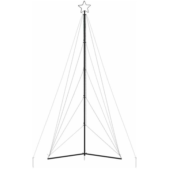 Julgransbelysning 615 LEDs färgglad 404,5 cm vidaXL 404.5 cm – bild 5