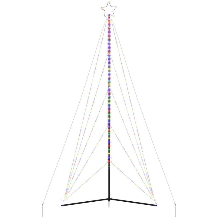 Julgransbelysning 615 LEDs färgglad 404,5 cm vidaXL 404.5 cm – bild 6