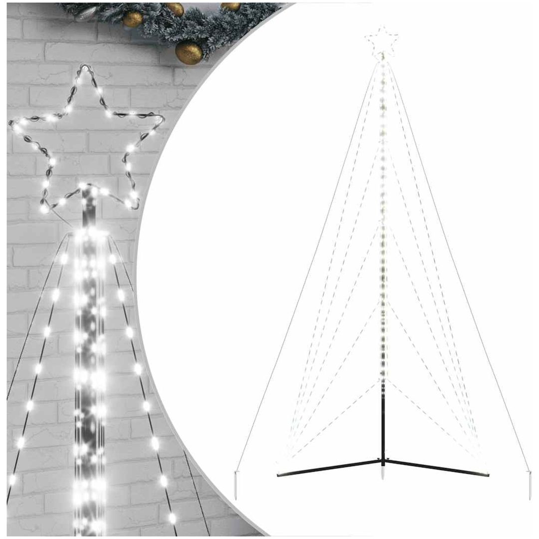 Julgransbelysning 615 LEDs kallvit 404,5 cm vidaXL 404.5 cm – bild 2
