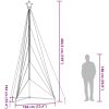 Julgransbelysning 615 LEDs kallvit 404,5 cm vidaXL 404.5 cm – miniatyr 12