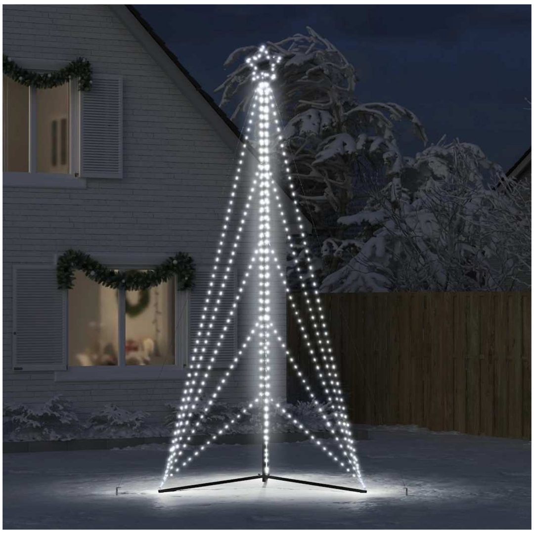 Julgransbelysning 615 LEDs kallvit 404,5 cm vidaXL 404.5 cm – bild 3