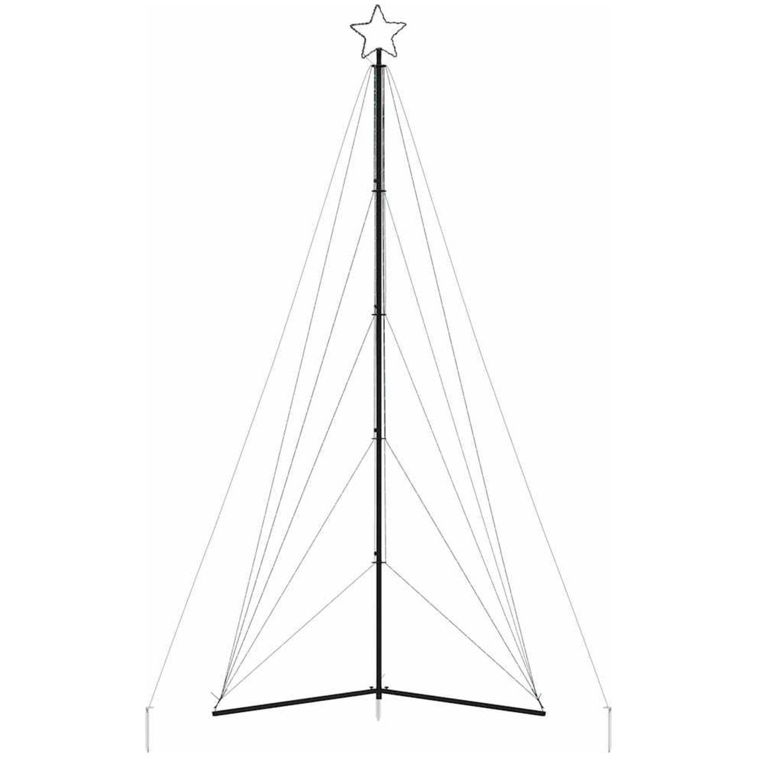 Julgransbelysning 615 LEDs kallvit 404,5 cm vidaXL 404.5 cm – bild 5