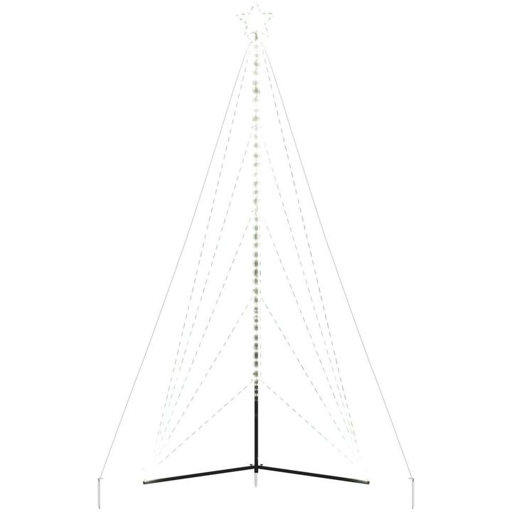 Julgransbelysning 615 LEDs kallvit 404,5 cm vidaXL 404.5 cm – bild 6