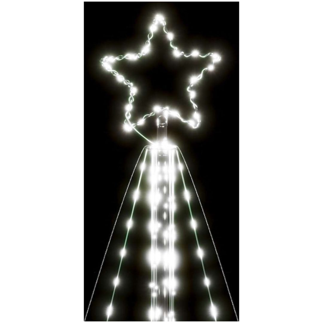Julgransbelysning 615 LEDs kallvit 404,5 cm vidaXL 404.5 cm – bild 10