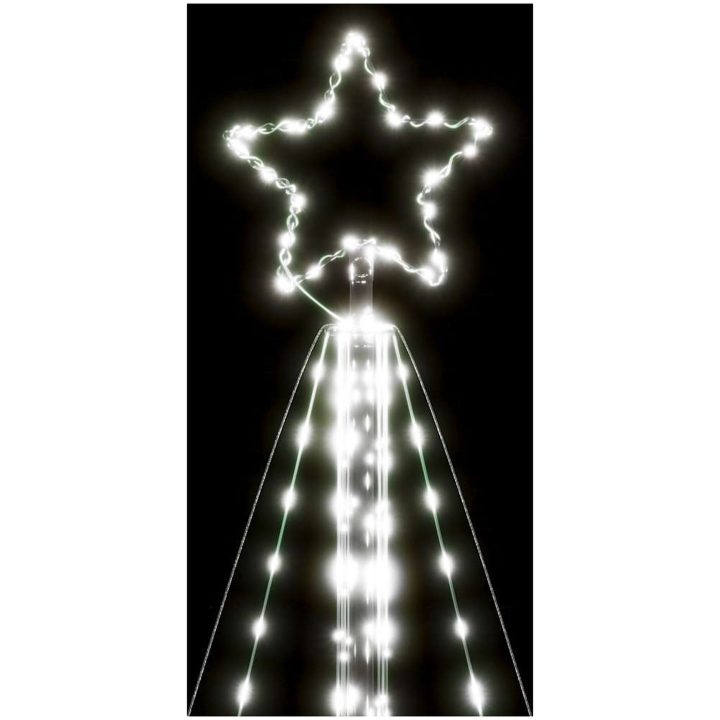 Julgransbelysning 615 LEDs kallvit 404,5 cm vidaXL 404.5 cm – bild 10