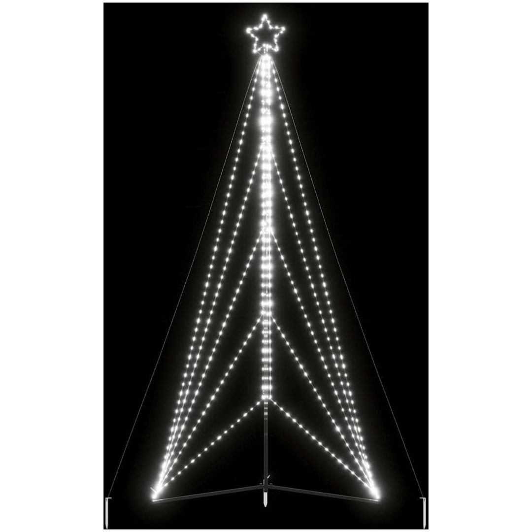 Julgransbelysning 615 LEDs kallvit 404,5 cm vidaXL 404.5 cm