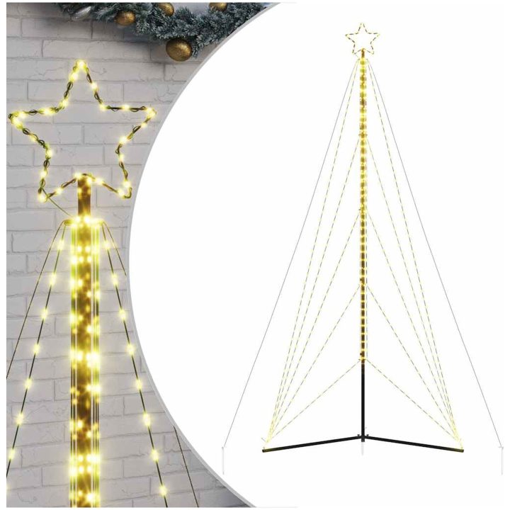 Julgransbelysning 615 LEDs varmvit 404,5 cm vidaXL 404.5 cm – bild 2