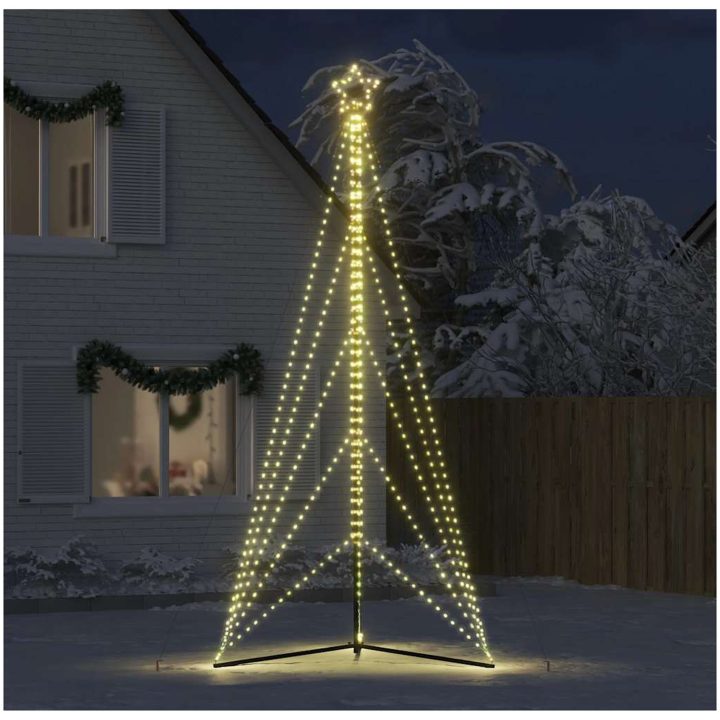 Julgransbelysning 615 LEDs varmvit 404,5 cm vidaXL 404.5 cm – bild 3