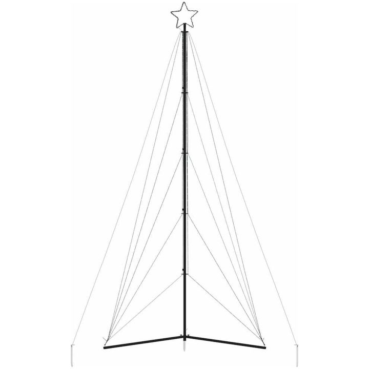 Julgransbelysning 615 LEDs varmvit 404,5 cm vidaXL 404.5 cm – bild 5
