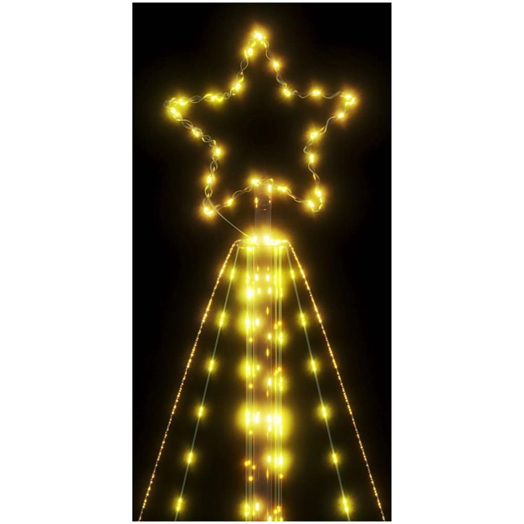 Julgransbelysning 615 LEDs varmvit 404,5 cm vidaXL 404.5 cm – bild 10