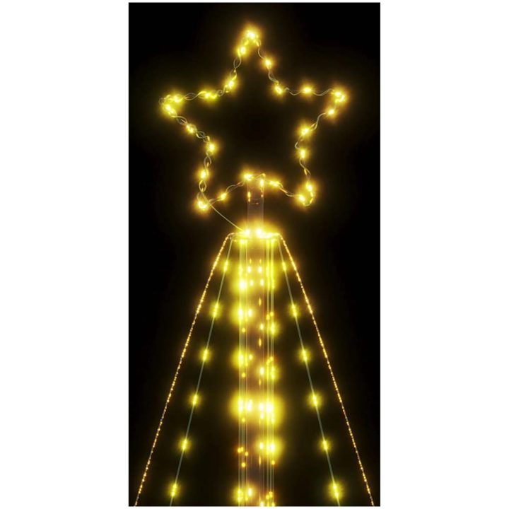 Julgransbelysning 615 LEDs varmvit 404,5 cm vidaXL 404.5 cm – bild 10
