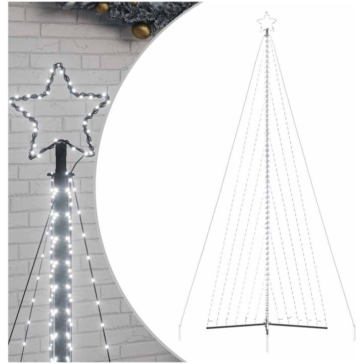Julgransbelysning 789 LEDs kallvit 476 cm vidaXL 476 cm – bild 2