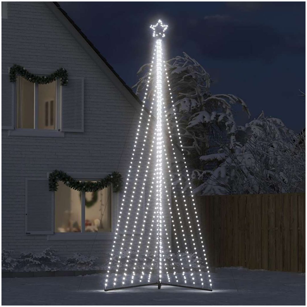 Julgransbelysning 789 LEDs kallvit 476 cm vidaXL 476 cm – bild 3