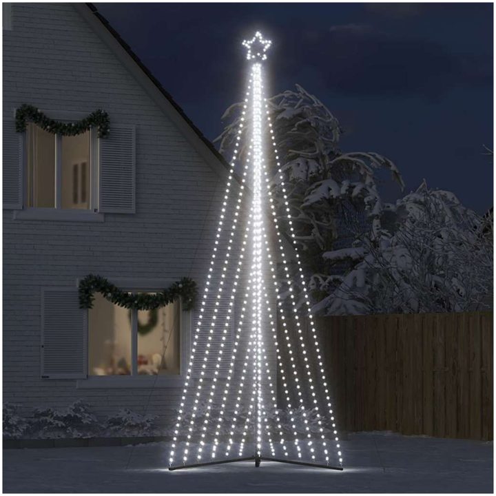 Julgransbelysning 789 LEDs kallvit 476 cm vidaXL 476 cm – bild 3