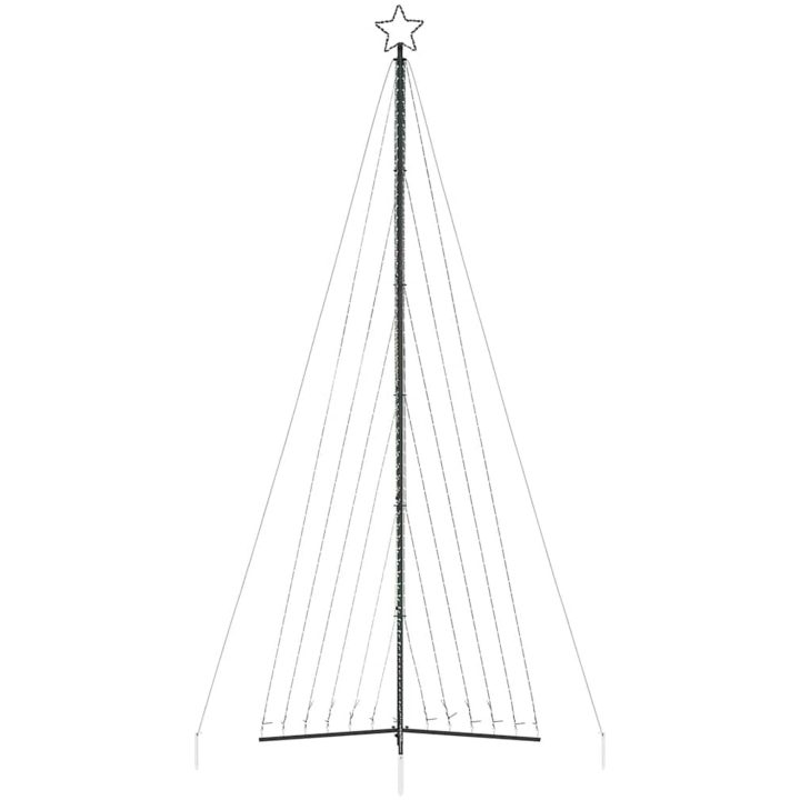 Julgransbelysning 789 LEDs kallvit 476 cm vidaXL 476 cm – bild 5