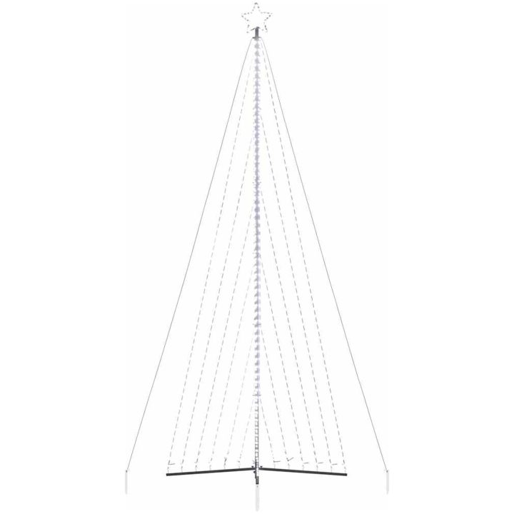 Julgransbelysning 789 LEDs kallvit 476 cm vidaXL 476 cm – bild 6