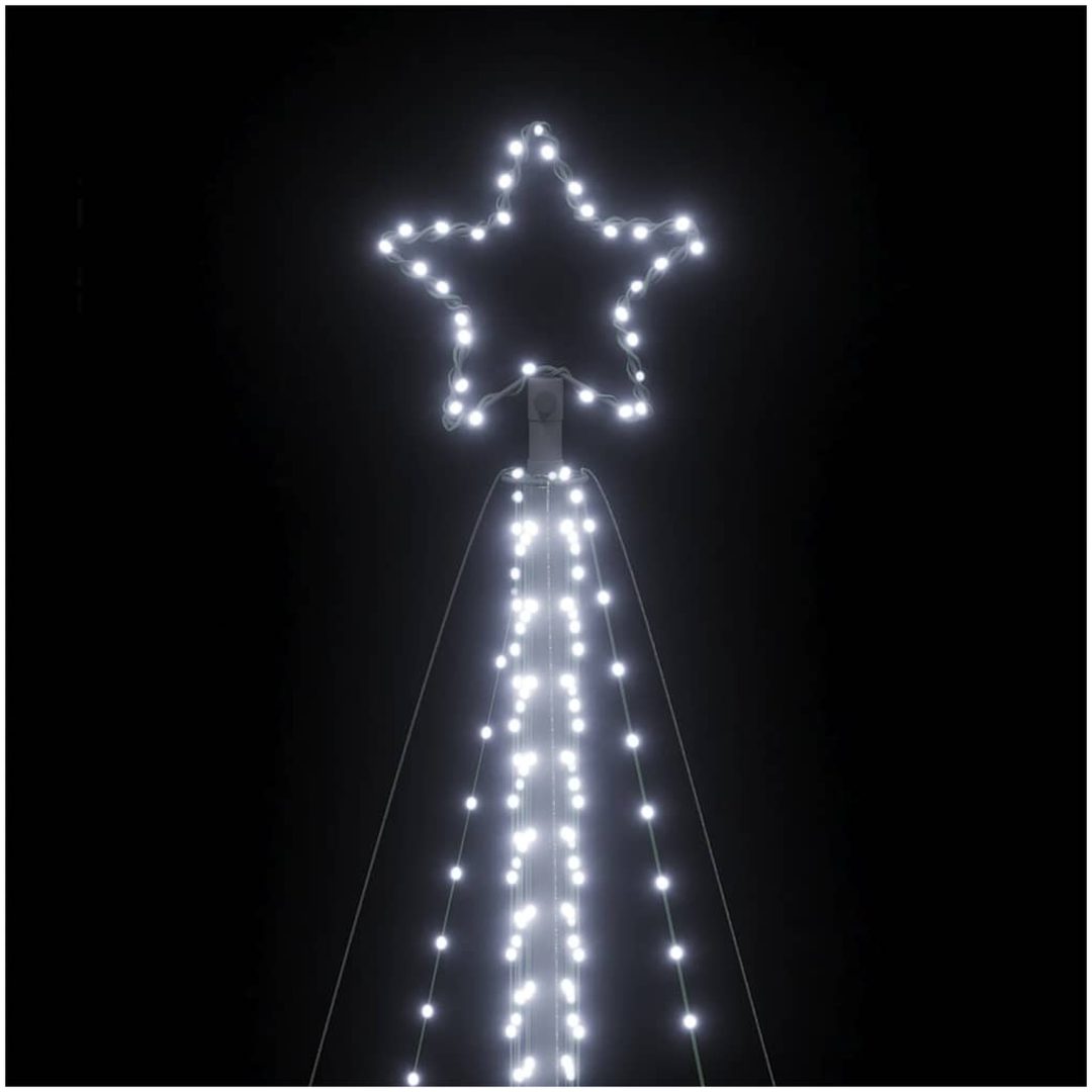 Julgransbelysning 789 LEDs kallvit 476 cm vidaXL 476 cm – bild 10