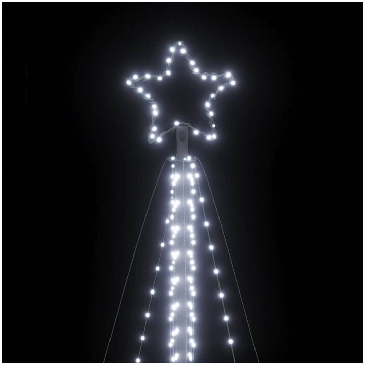Julgransbelysning 789 LEDs kallvit 476 cm vidaXL 476 cm – bild 10