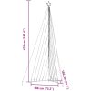 Julgransbelysning 789 LEDs varmvit 476 cm vidaXL 476 cm – miniatyr 11