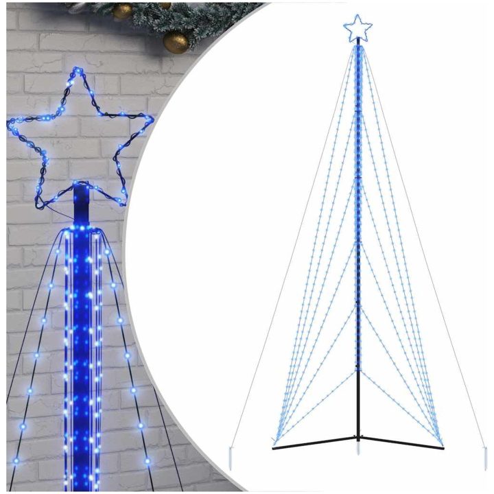 Julgransbelysning 861 LEDs blå 478 cm vidaXL 478 cm – bild 2