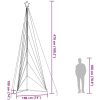 Julgransbelysning 861 LEDs blå 478 cm vidaXL 478 cm – miniatyr 12
