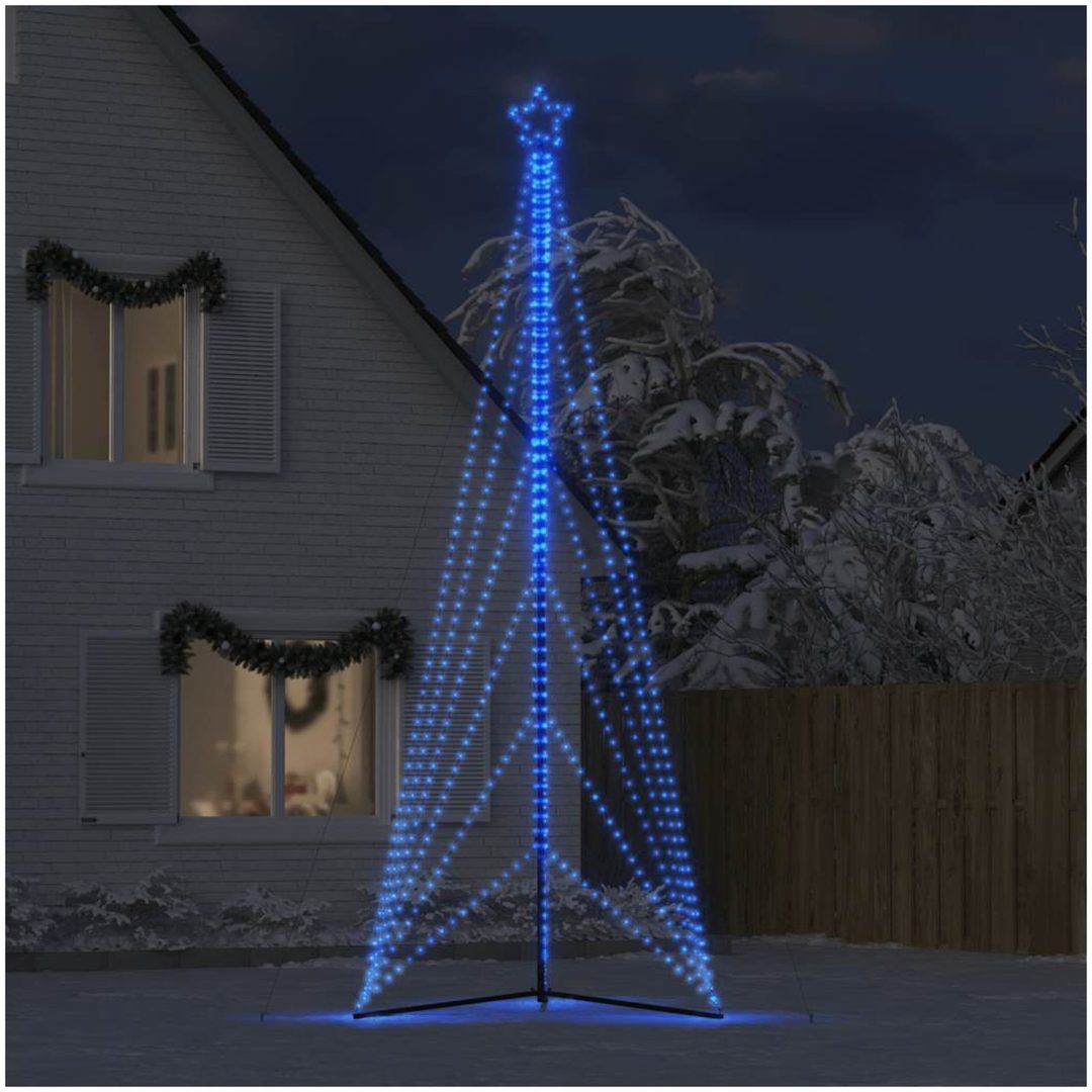 Julgransbelysning 861 LEDs blå 478 cm vidaXL 478 cm – bild 3