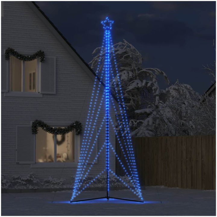 Julgransbelysning 861 LEDs blå 478 cm vidaXL 478 cm – bild 3