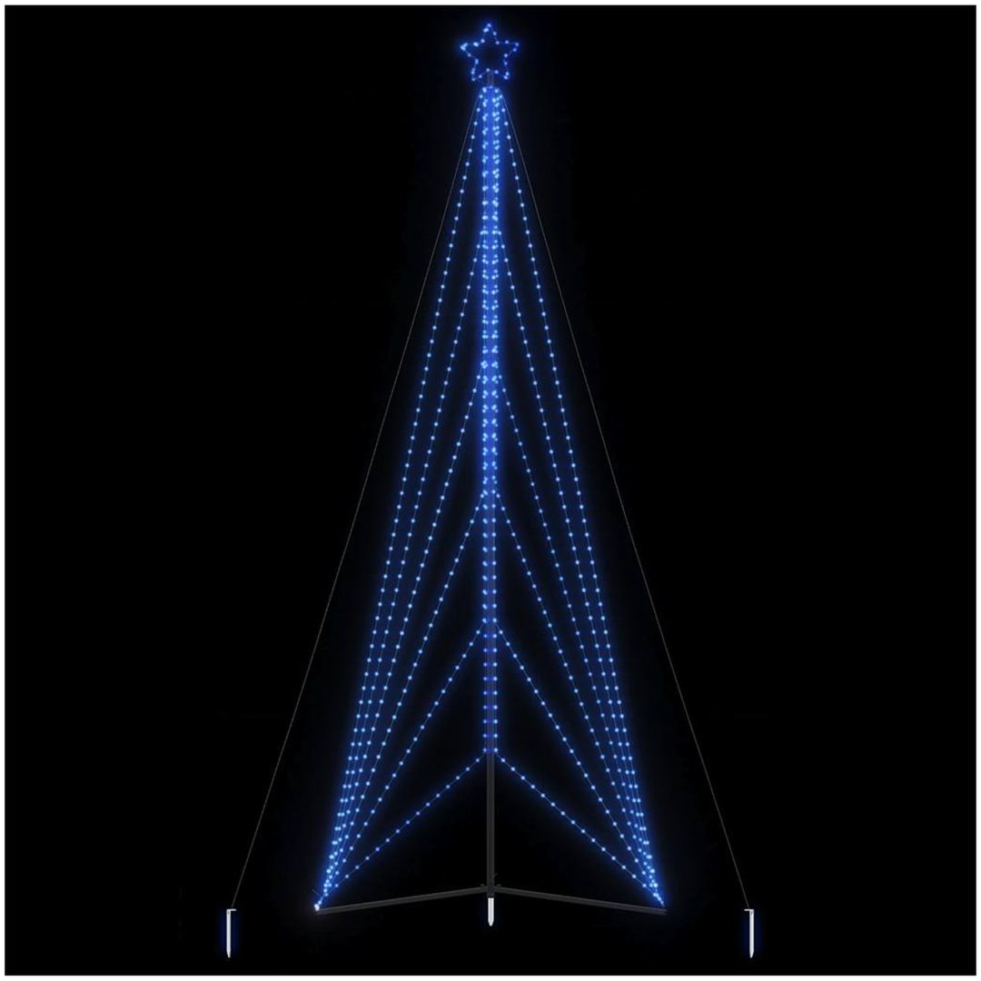 Julgransbelysning 861 LEDs blå 478 cm vidaXL 478 cm