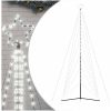 Julgransbelysning 861 LEDs kallvit 478 cm vidaXL 478 cm – miniatyr 2