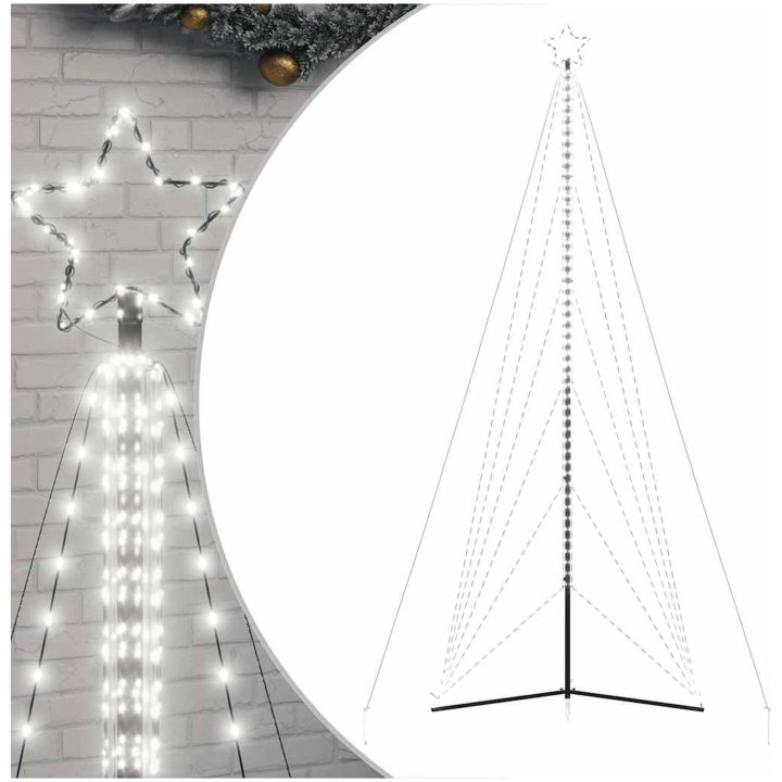 Julgransbelysning 861 LEDs kallvit 478 cm vidaXL 478 cm – bild 2