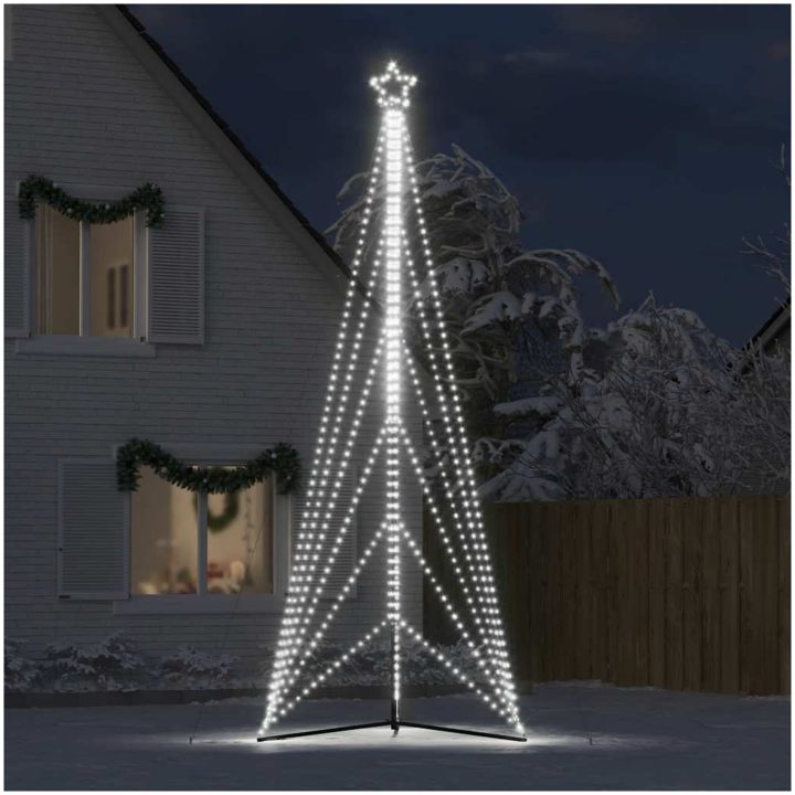 Julgransbelysning 861 LEDs kallvit 478 cm vidaXL 478 cm – bild 3