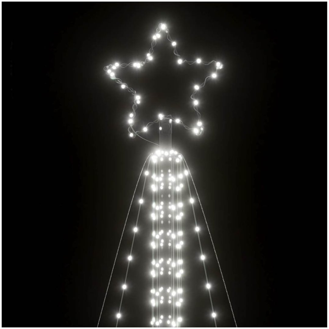 Julgransbelysning 861 LEDs kallvit 478 cm vidaXL 478 cm – bild 10