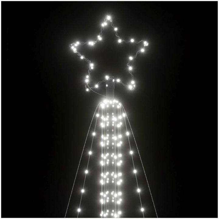 Julgransbelysning 861 LEDs kallvit 478 cm vidaXL 478 cm – bild 10
