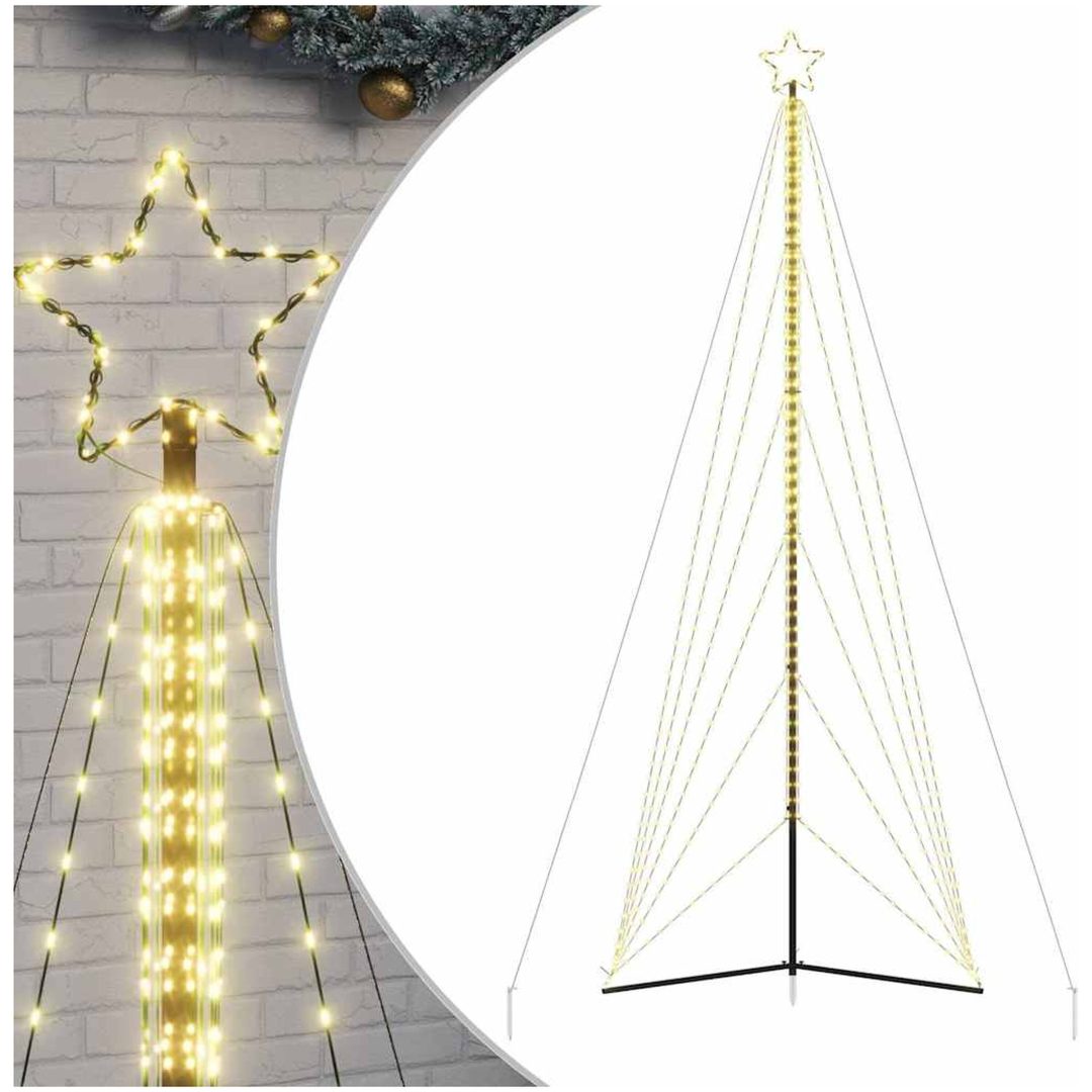 Julgransbelysning 861 LEDs varmvit 478 cm vidaXL 478 cm – bild 2