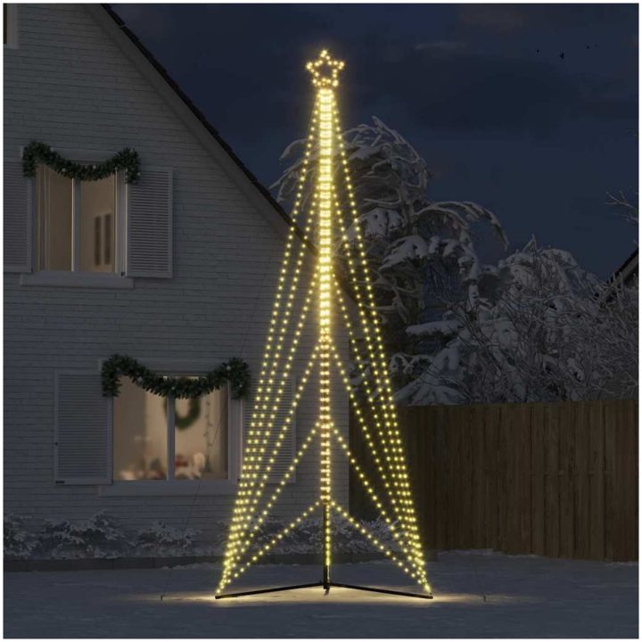 Julgransbelysning 861 LEDs varmvit 478 cm vidaXL 478 cm – bild 3