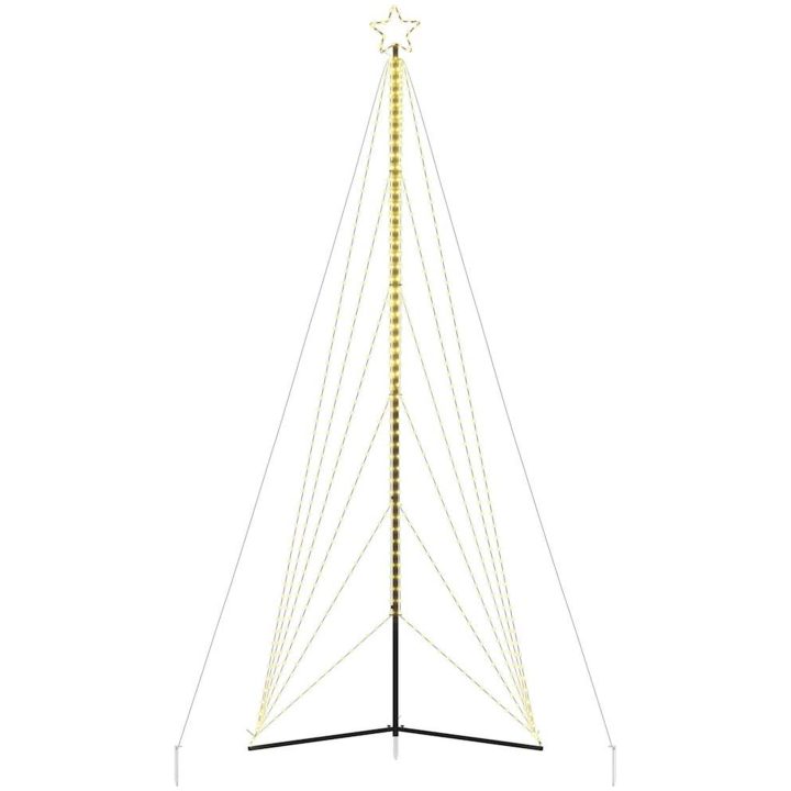 Julgransbelysning 861 LEDs varmvit 478 cm vidaXL 478 cm – bild 6
