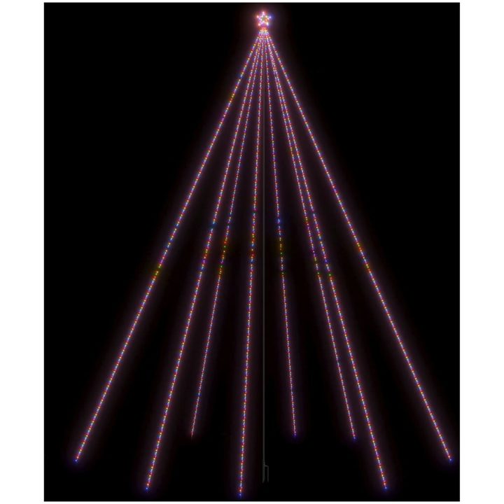 Julgransbelysning inomhus/utomhus 1300 LEDs färgglad 8 m vidaXL 800 x 230 cm – bild 2