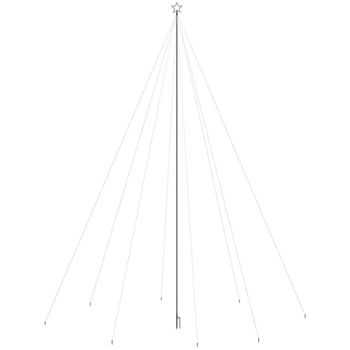 Julgransbelysning inomhus/utomhus 1300 LEDs färgglad 8 m vidaXL 800 x 230 cm – bild 3