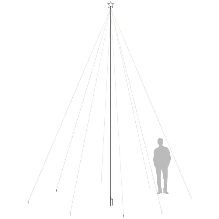 Julgransbelysning inomhus/utomhus 1300 LEDs färgglad 8 m vidaXL 800 x 230 cm – bild 7