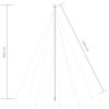 Julgransbelysning inomhus/utomhus 1300 LEDs färgglad 8 m vidaXL 800 x 230 cm – miniatyr 8