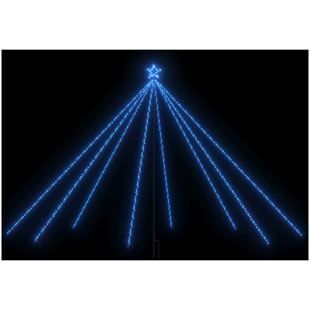 Julgransbelysning inomhus/utomhus 576 LED blå 3,6 m vidaXL 360 x 100 cm – bild 2