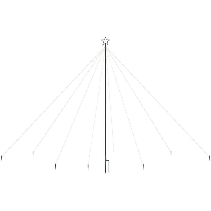 Julgransbelysning inomhus/utomhus 576 LED blå 3,6 m vidaXL 360 x 100 cm – bild 3
