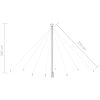 Julgransbelysning inomhus/utomhus 576 LED blå 3,6 m vidaXL 360 x 100 cm – miniatyr 8