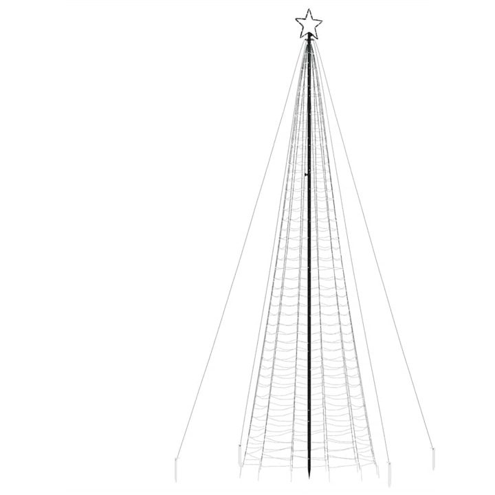 Julgransbelysning med markspett 1534 LEDs blå 500 cm vidaXL 500 cm – bild 5