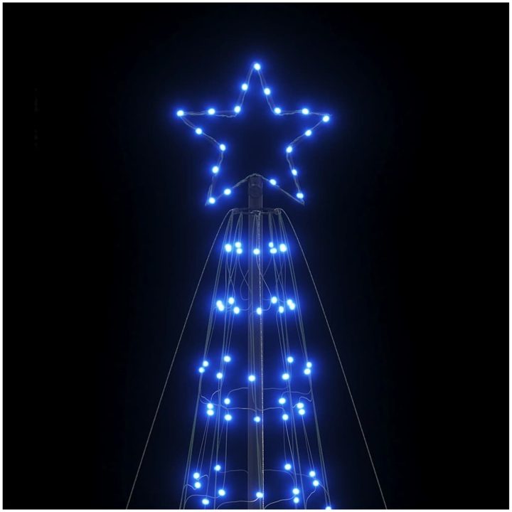 Julgransbelysning med markspett 1534 LEDs blå 500 cm vidaXL 500 cm – bild 10
