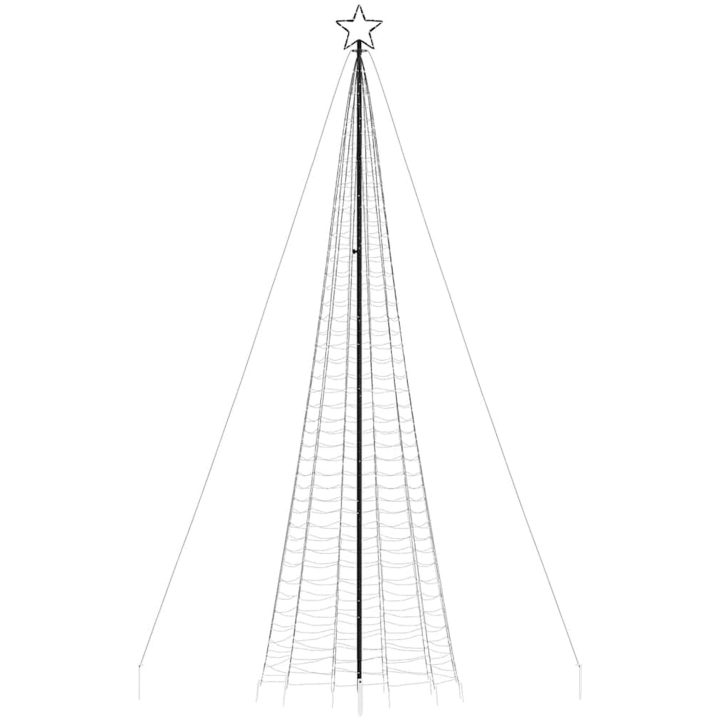 Julgransbelysning med markspett 1534 LEDs färgglad 500 cm vidaXL 500 cm – bild 4